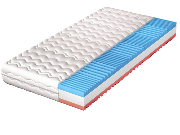 Schuimmatras met geprofileerd schuim Nube 140x200