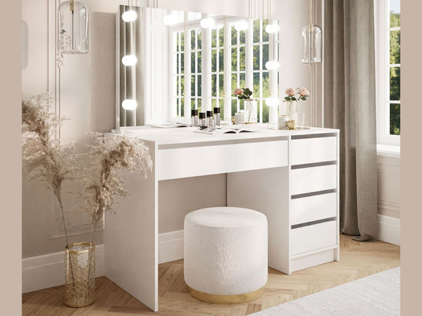 Kaptafel met lades Melo Elite Wit mat