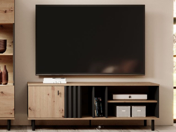 TV-Meubel met Deuren Malone Eik Artisan, Anthracite
