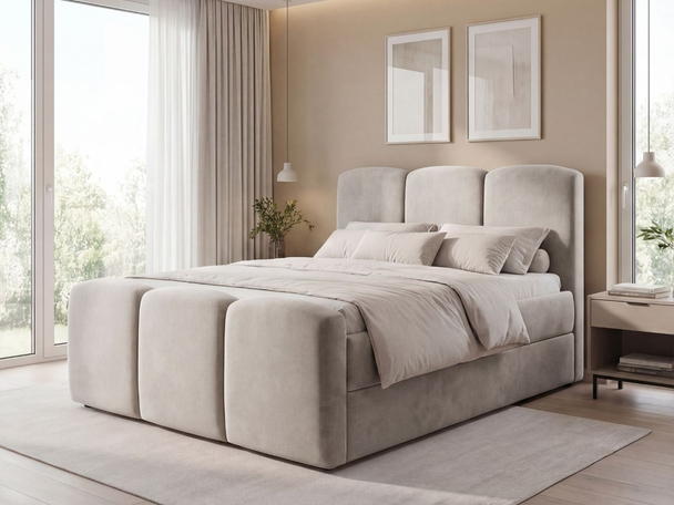 Boxspring met Opbergruimte 180x200 Campi Grijs