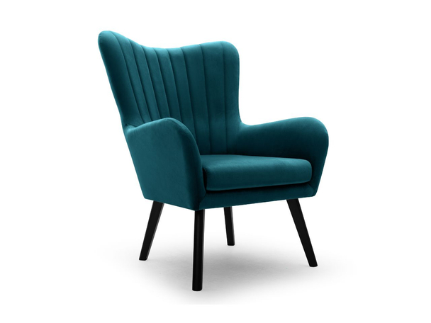 Fauteuil op poten Ceres Turquoise