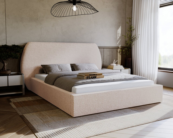 Bed met Opbergruimte en lattenbodem 180x200 Blossom Beige
