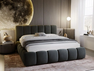 Bed met Opbergruimte en lattenbodem 120x200 Cloud Donkergrijs