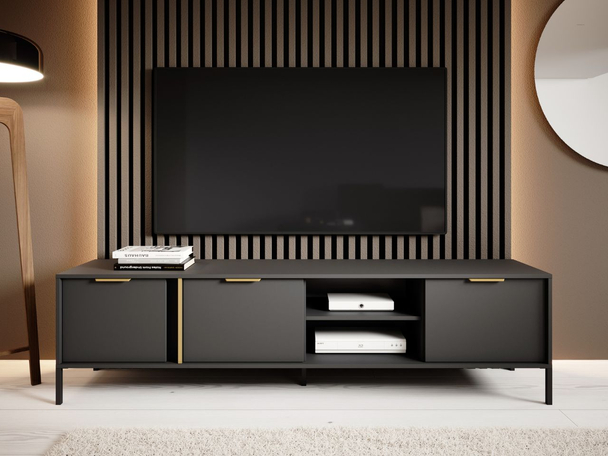TV-Meubel met Deuren 203 cm Drino Anthracite