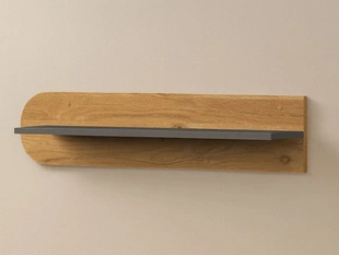 Wandplank 70 cm Casa Eiken Nash, Grijs