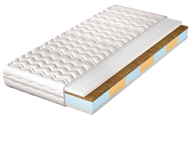 Schuimmatras met kokosmat Lumo 80x200