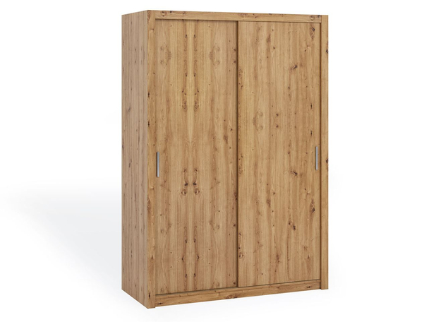 Tweedeurs kledingkast met schuifdeuren 150 cm Bino Bruin