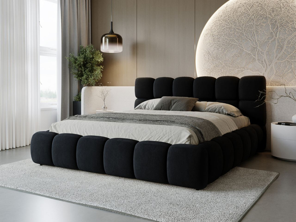 Bed met Opbergruimte en lattenbodem 120x200 Modo Zwart