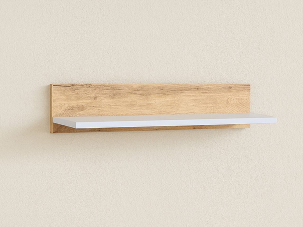 Wandplank Arcadia Wit, Bruin