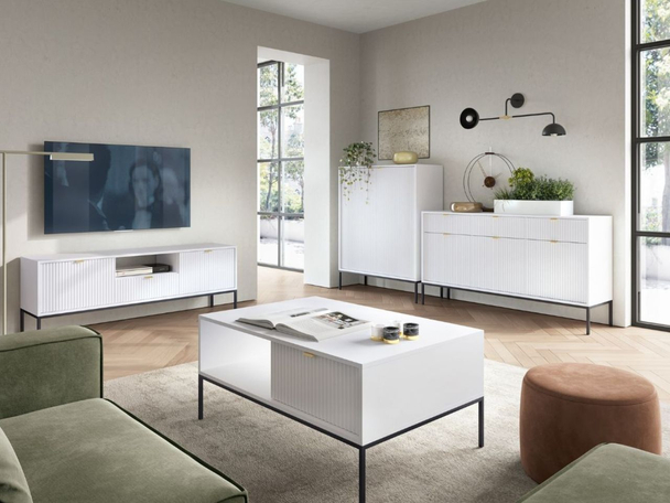 Woonkamer meubelset Amber Wit