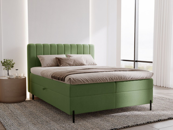 Boxspring met Opbergruimte 140x200 Primavera Groen