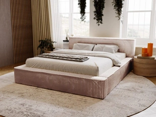 Tweepersoonsbed met Opbergruimte en lattenbodem 120x200 Lago Bruin