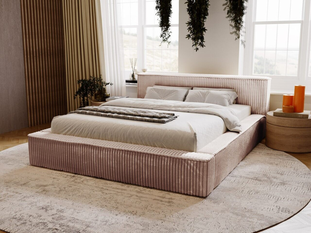Tweepersoonsbed met Opbergruimte en lattenbodem 120x200 Lago Bruin