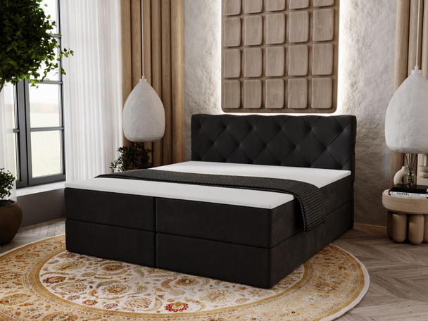 Boxspring met Opbergruimte 160x200 Napoli Anthracite