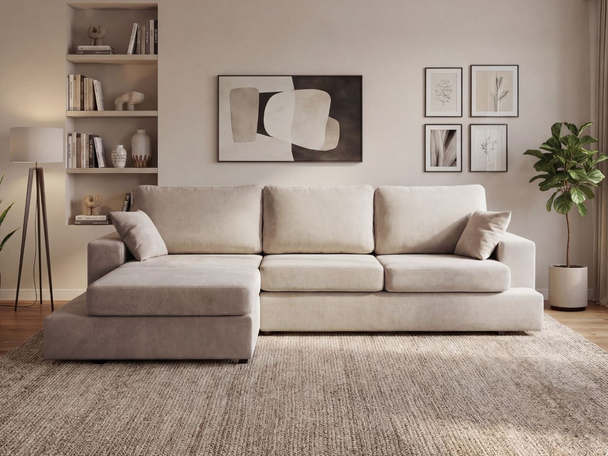 Hoekbank Links voor de woonkamer Nesto Beige