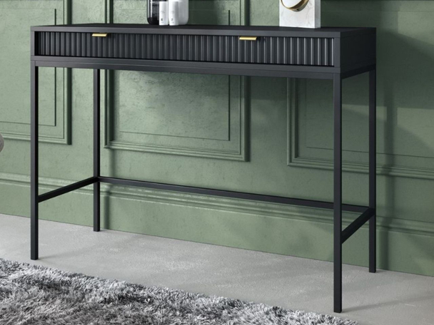 Kaptafel met lades Amber Zwart