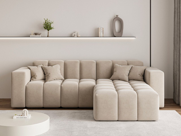 Hoekbank Links Loopo Beige