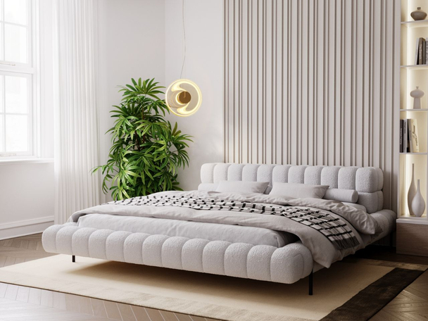Bed met lattenbodem 180x200 Imagine Grijs