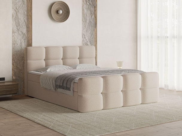 Boxspring met Opbergruimte 180x200 Rivon Beige