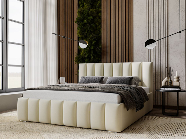 Bed met Opbergruimte en lattenbodem 160x200 Neos Beige