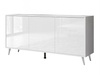 Wit glans \ 12 cm \ Zilver