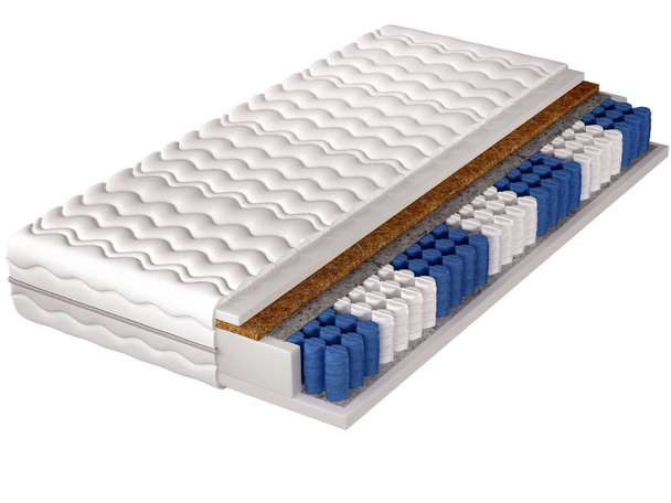 Pocketveringmatras pocket met kokosmat en polyurethaanschuim Dormitorio 80x200