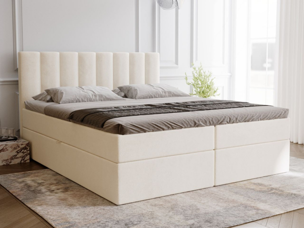 Boxspring met Opbergruimte 180x200 Mocca Beige
