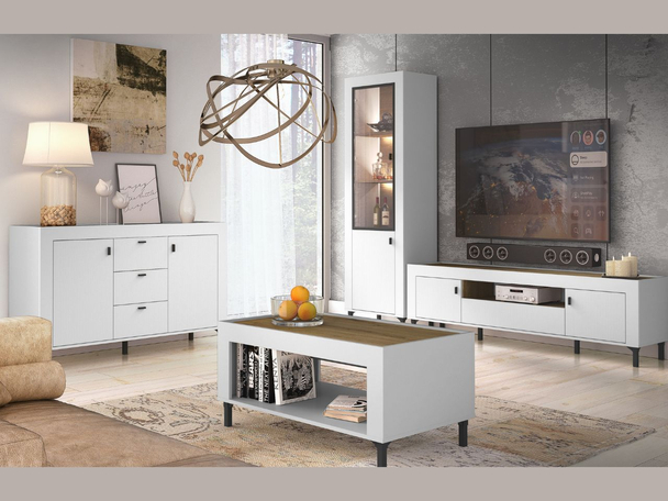 Meubelset voor woonkamer Messina Wit