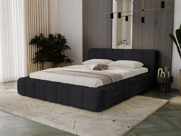 Bed met Opbergruimte en lattenbodem 120x200 Ibiza Zwart