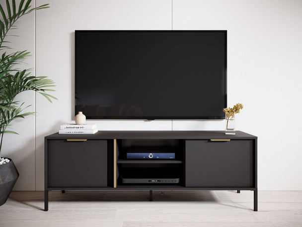 TV-Meubel met Deuren 153 cm Drino Anthracite