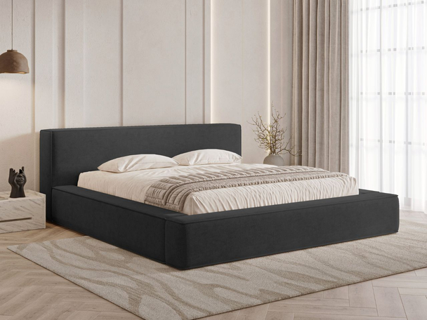 Bed met Opbergruimte en lattenbodem 140x200 Mali Zwart