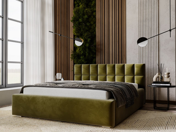 Bed met Opbergruimte en lattenbodem 140x200 Hugo Groen