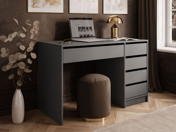 Modern bureau met lades Melo Anthracite