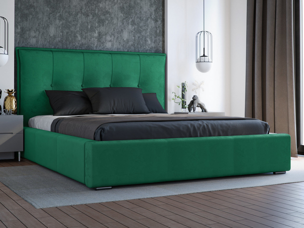 Bed met Opbergruimte en lattenbodem 120x200 Valencia Groen
