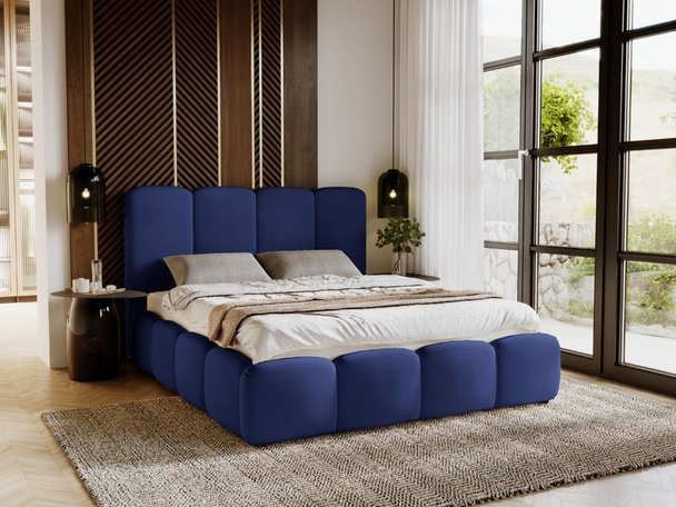 Bed met Opbergruimte en lattenbodem 140x200 cm Galli Blauw