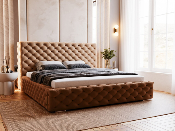 Bed met Opbergruimte en lattenbodem 160x200 Astra Bruin