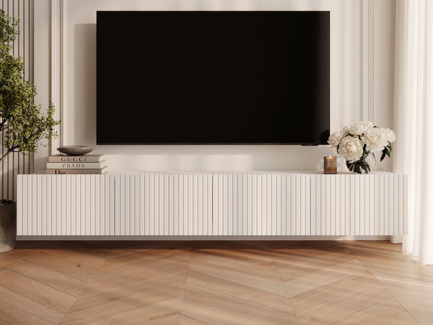 TV-Meubel met Deuren 200 cm Kioto WItte mat