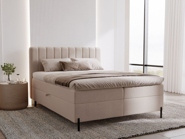 Boxspring met Opbergruimte 120x200 Primavera Beige