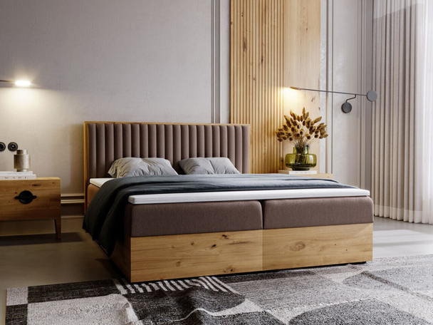 Boxspring met Opbergruimte 180x200 Forest Bruin
