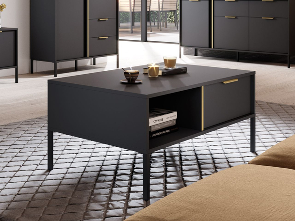 Salontafel met Lades Drino Anthracite