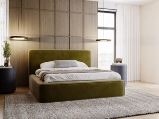 Bed met Opbergruimte en lattenbodem 120x200 Amaro Groen