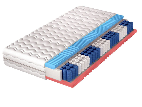 Pocketveringmatras pocket met geprofileerd schuim Evion 100x200