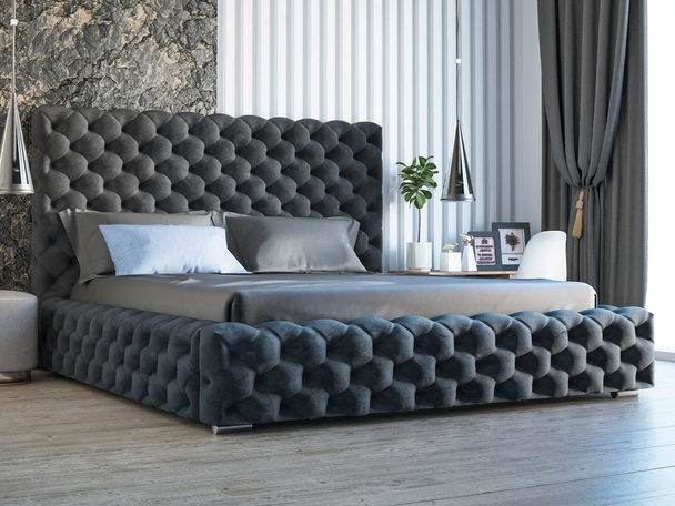 Bed met Opbergruimte en lattenbodem 120x200 Heaven Anthracite