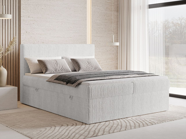 Boxspring met Opbergruimte 140x200 Brisa Grijs