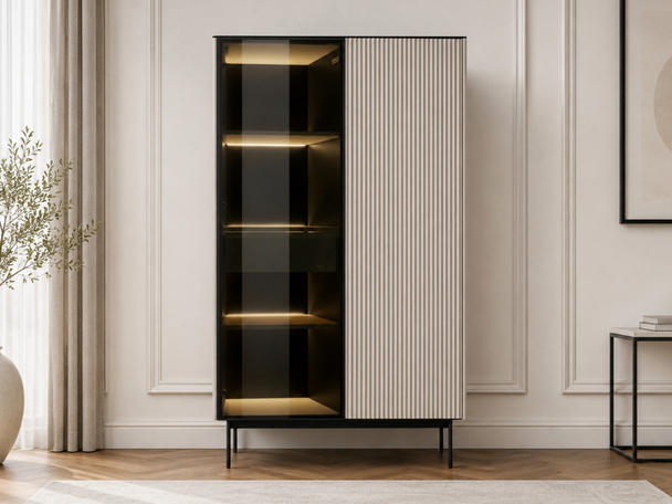Vitrinekast met ledverlichting 107 cm Auroé Kashmir