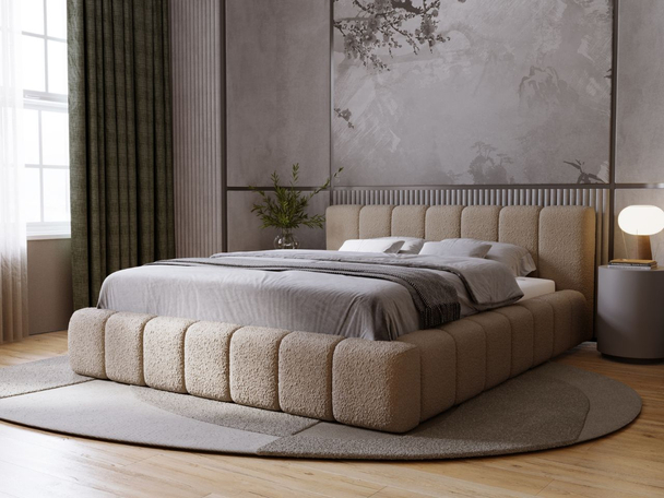 Bed met Opbergruimte en lattenbodem 160x200 Orio Bruin