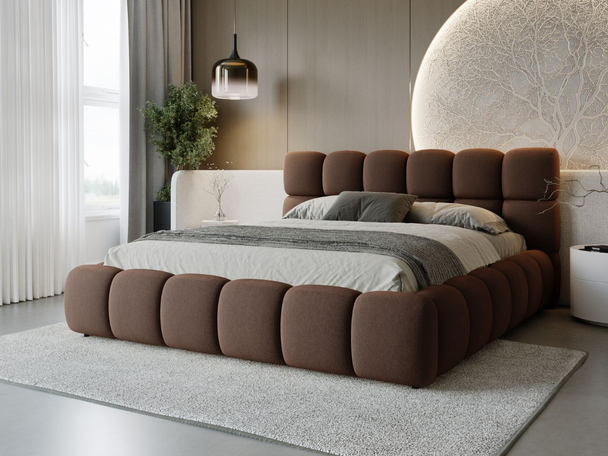 Bed met Opbergruimte en lattenbodem 180x200 Modo Bruin