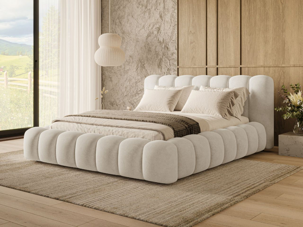 Bed met Opbergruimte en lattenbodem 160x200 Averia Beige