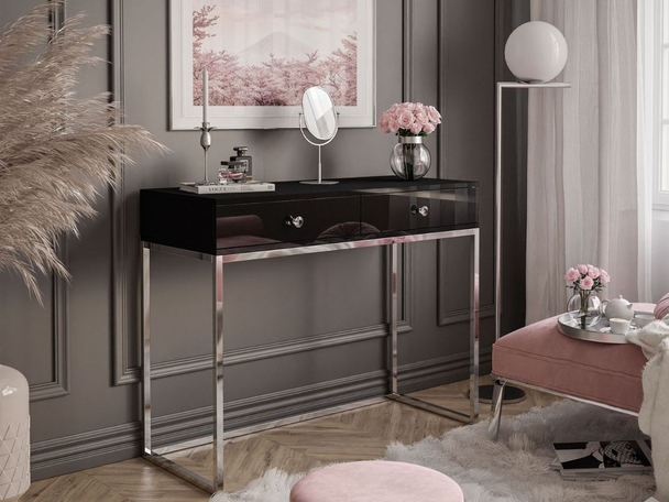Console met lades Brisa Zwart glans