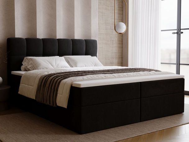 Boxspring met Opbergruimte 200x200 Maison Zwart